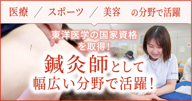 鍼灸師として幅広い分野で活躍